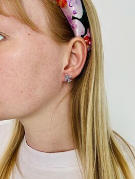 Sky High Aeroplane Glitter Resin Stud Earrings / Travel Jewellery / Gift For Travellers / Holiday Theme Jewellery / Pilot Gift Idea, 3 of 3