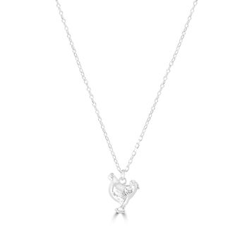 Personalised Sterling Silver Chicken Necklace, 4 of 11