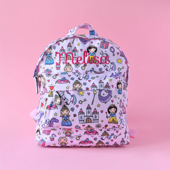 Personalised Princess Pink Backpack, 5 of 8