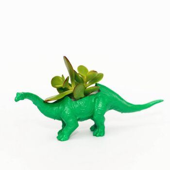 Diplodocus Dinosaur Planter With A Plant, 8 of 8