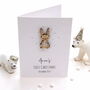 Personalised Babies First Christmas Betsy Bunny Card, thumbnail 6 of 7