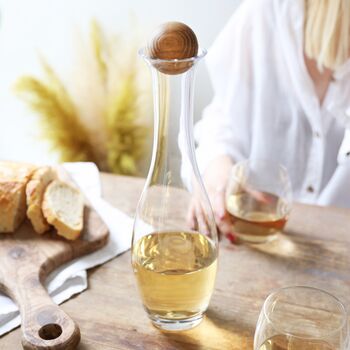 Wine Carafe With Oak Stopper, 2 of 8