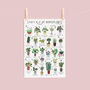 The A To Z Of Houseplants Print, thumbnail 3 of 6