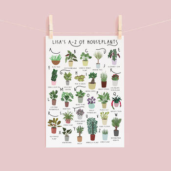 The A To Z Of Houseplants Print, 3 of 6