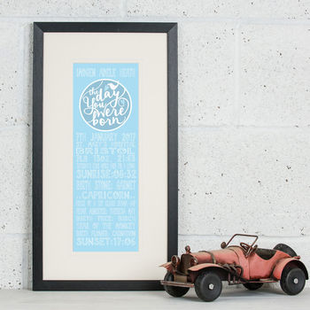 Personalised 'The Day You Were Born' Print, 5 of 10