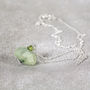 Green Prehnite Necklace In Silver Or Gold, thumbnail 9 of 11