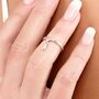 Midi Drop Ring With Drop 18ct Gold Vermeil Plated, thumbnail 2 of 5