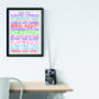 Personalised 'Favourite Things' Framed Print: Colours, thumbnail 5 of 6
