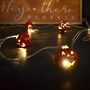 Metal Pumpkin LED Halloween Garland, thumbnail 1 of 3