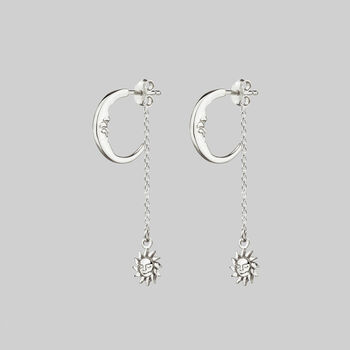 Man In The Moon And Stars Earrings, 2 of 4