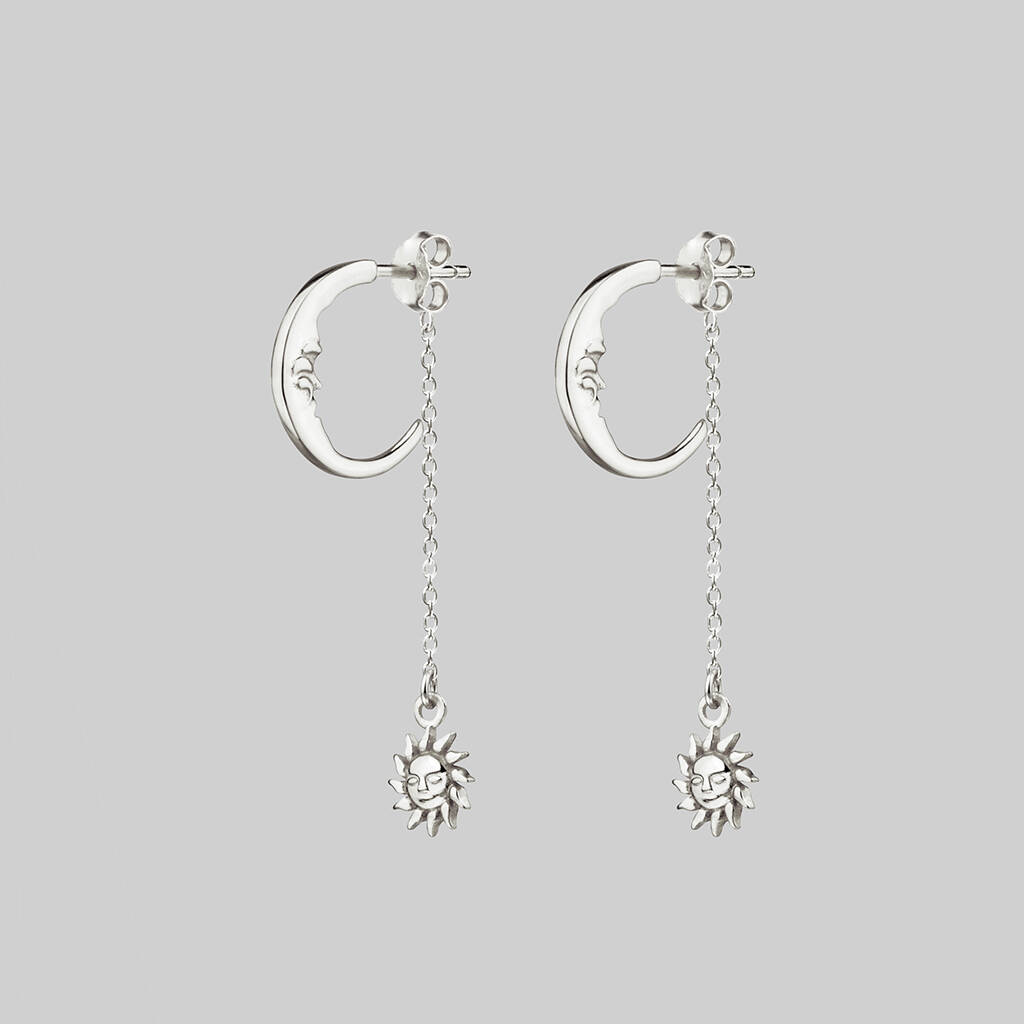 Man In The Moon And Stars Earrings By Regalrose 1252