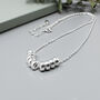 90th Birthday Bead Necklace, Kate, Sterling Silver, thumbnail 4 of 5