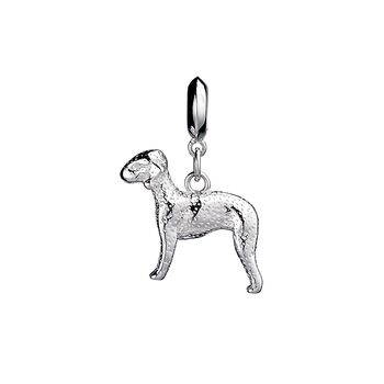 Bedlington Terrier Charm Sterling Silver, 3 of 9