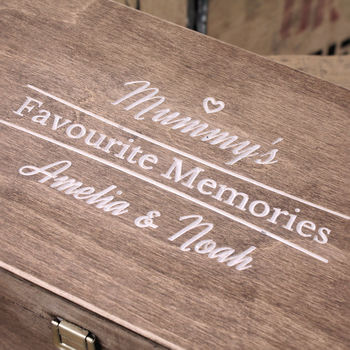 Mummy's Favourite Memories Wooden Memory Box, 2 of 4