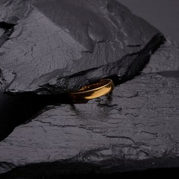 5mm Gold Engraved Band Ring, 6 of 9