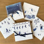 Watercolour Robins Christmas Cards Pack Of Five Designs, thumbnail 1 of 6