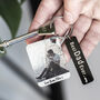 The 'Best Dad Ever' Black Keyring With Photo Plate, thumbnail 1 of 2