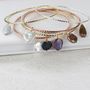 Metal Bangle With Freshwater Pearl Charm, thumbnail 1 of 10