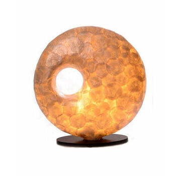 Mother Of Pearl Sculpture Table Lamp, 3 of 4