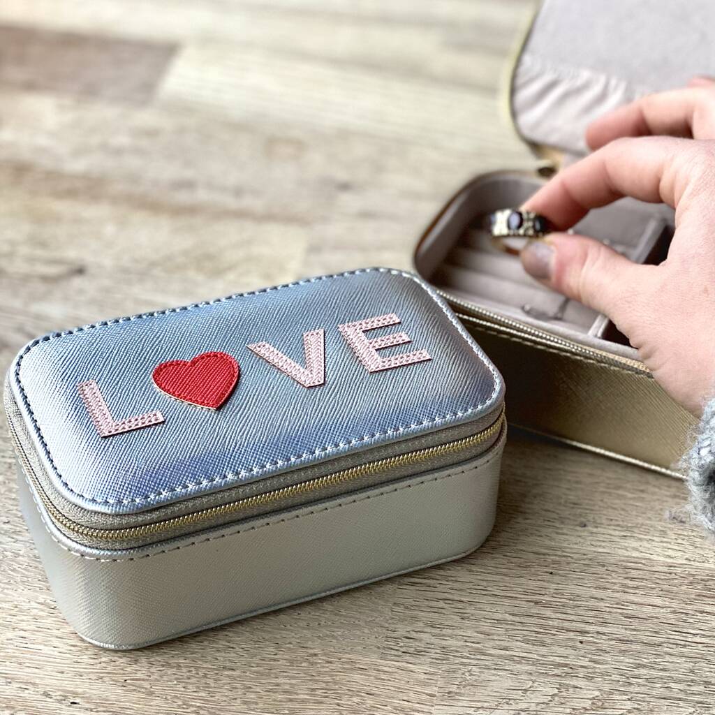 Love Mini Travel Jewellery Box, 1 of 3