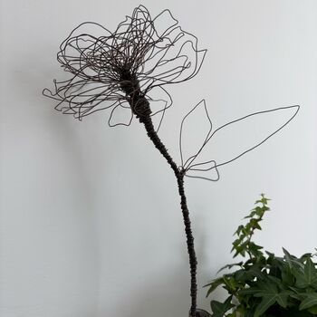 Handmade Wire Peonie Flower, 5 of 11