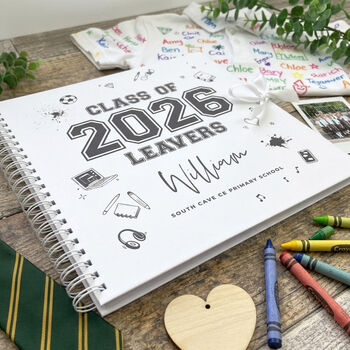 Personalised 'Class Of 2026' Leavers Scrapbook / Signing Book, 2 of 8