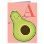 Mini A For Avocado Card, thumbnail 2 of 5