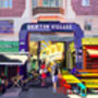 Brixton Village Entrance, London Illustration Art Print, thumbnail 2 of 2