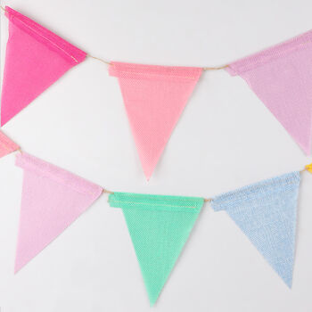 G Decor Colourful Hessian Bunting, 3 of 5