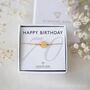 70th Birthday Bracelet For Her – Personalised Jewellery Gift With Birth Flower Or Initial Charm, thumbnail 1 of 7