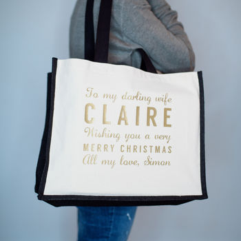 Personalised Christmas Message Bag, 2 of 2