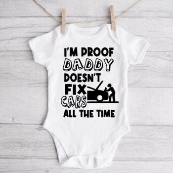 Pregnancy Announcement Vest | I’m Proof Daddy Doesn’t, 3 of 9