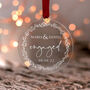 First Christmas Engaged Decoration, Engagement Gift, thumbnail 4 of 6
