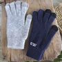 Men's Cashmere Gloves, Hat, Scarf Personalised Gift Set, thumbnail 6 of 7