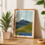 Mount Snowdon Snowdonia Landscape Art Print, thumbnail 1 of 3