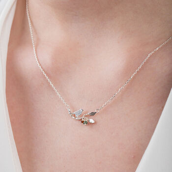 Silver Bird Necklace In Solid 925 Sterling Silver, 5 of 5