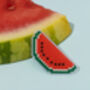 Make Your Own Watermelon Brooch Cross Stitch Kit, thumbnail 6 of 9