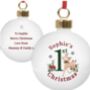 Personalised First Christmas' Bauble, thumbnail 2 of 3