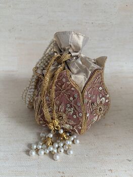 Pink Handcrafted Potli Bag, 7 of 7