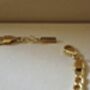 5mm Figaro Chain Bracelet 18 K Gold Plated Adjustable Gift, thumbnail 3 of 5