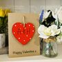 Personalised Valentines Card And Heart Red Keepsake, thumbnail 3 of 5