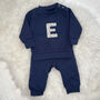 Baby And Kids Personalised Spotty Sweatshirt Jogger Set, thumbnail 4 of 4
