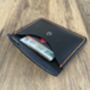 Black Leather Card Wallet, Personalised Card Holder, thumbnail 8 of 12