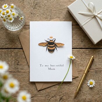 Personalised Queen Bee Mother's Day Card, 5 of 5