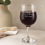 50th Birthday Gift Engraved Wine Glass, thumbnail 3 of 11