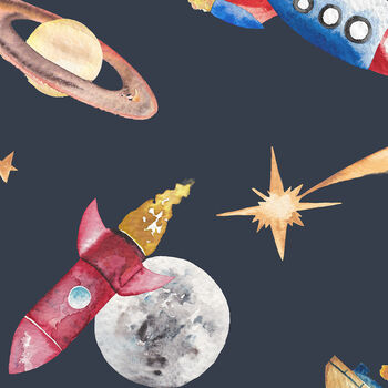 Rockets Children's Wallpaper, 7 of 9