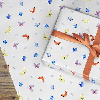 Butterfly Wrapping Paper Roll Or Folded, 3 of 3