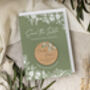 Save The Dates Magnet Sage Green Wedding Cards, thumbnail 6 of 10