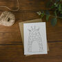 Illustrated Giraffe Greeting Card, thumbnail 3 of 4