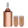 Stainless Steel Wine Cooler Set With Tumblers Or Flutes, thumbnail 4 of 6